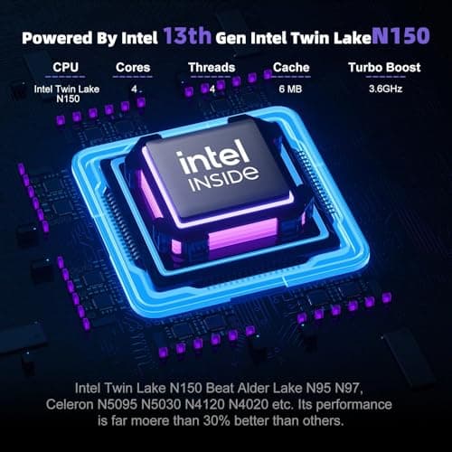 HP 14" Laptop 2025 Business Student Slim Computer, Lifetime MS Office, Copilot AI, Quad-Core Intel CPU, 16GB RAM, 628GB Storage (128GB UFS+500GB Ext), MarxsolAccessory, Wi-Fi 6, Win 11 Pro, Lavender 3