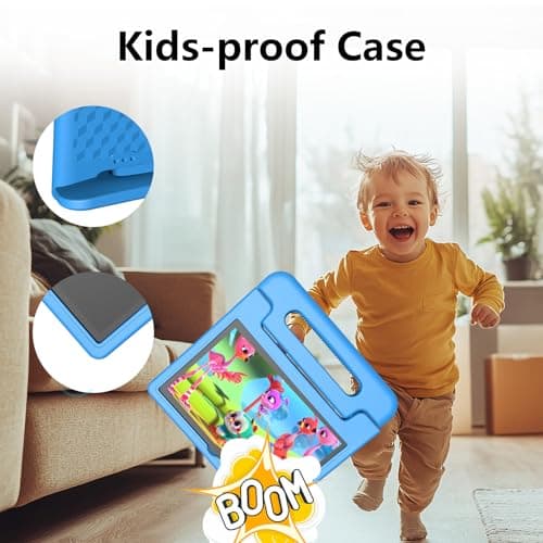 JREN Tablet for Kids｜10 Inch 64GB Android 14｜Octa-core｜64GB｜WiFi ｜Bluetooth｜Parental Control｜Kids Content｜Children Tabletas Blue 3