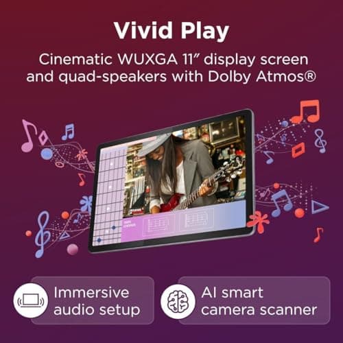 Lenovo Tab M11, 11” Display, MediaTek Helio G88 Octa-Core, 4GB RAM, 64GB SSD, 1920x1200 px, Ambient Light-Sensor, 10 Hour Battery, Comes w/Pen, Luna Grey 3