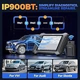 XTOOL IP900BT OBD2 Scanner, Car Diagnostic Tool with 41+Reset, ECU C0 ding Automotive Scanner, Wireless Vehicle Scan Tool, 4000+ Bidirectional Scan Tool, CANFD/DoIP/FCA Autoauth, Full System 5