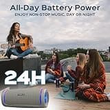 TREBLAB HD77 Bluetooth Speaker - Powerful 360° Sound with Impactful Bass, 30W Portable Wireless Audio, 20H Battery, IPX7 Waterproof, TWS Stereo, Shockproof Design for Outdoor, Beach, Pool, Jobsite 5