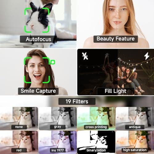 Digital Camera, 4K WiFi 75MP Compact Camera with Touchscreen 16X Zoom, Autofocus Vlogging Travel Camera, 32GB SD Card for Teens Boys Girls Beginners 3