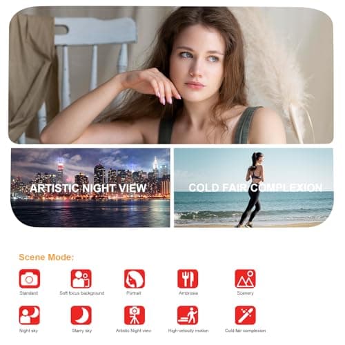 5K UHD Digital Camera for Photography, Autofocus 80MP Point & Shoot Vlog Camera for YouTube, 3" 270° Flip Screen Dual Lens Selfie with18x Digital Zoom, 64GB SD Card, 2 Batteries & Charger,Black 2