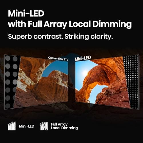 Hisense 75" QD7 Mini-LED 4K Smart Fire TV - QLED, 144Hz, HDR10+, Dolby Vision/Atmos, Game Mode Pro, Alexa Built-in (75QD7QF) 4