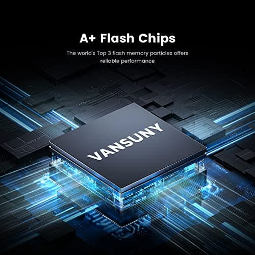 Vansuny 500GB Portable External SSD, USB 3.1 Gen2 450MB/s High-Speed Data Transfer, Metal USB C Mini Portable External Solid State Drive for PC, Laptop, Phones and More 5