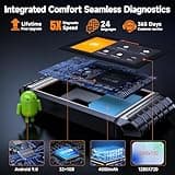 FOXWELL OBD2 Scanner Diagnostic Tool NT726, All System Bidirectional Scan Tool, Code Reader for Cars and Trucks with 12 Resets, ABS Bleeding/Oil/EPB/SAS/D-PF/TPMS/Injector Coding/Throttle/BMS..., FCA 5