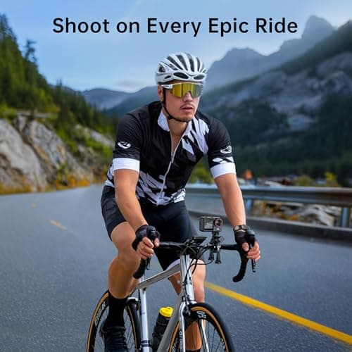 ODDV 5K30FPS Waterproof Action Camera with 64GB Card, IPX7 & 34FT Underwater Cameras, EIS 2.0 Stabilization, 2.4" Touch Screen, 2x1350mAh Batteries for Diving, Cycling, Outdoor Sports (Black) 4