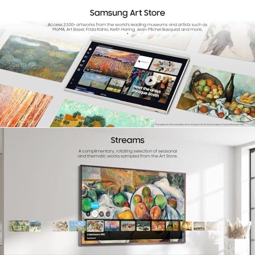 SAMSUNG 55-Inch Class QLED 4K LS03D The Frame Series Quantum HDR Smart TV w/Dolby Atmos, Art Mode, Anti-Reflection, Customizable Frame, Slim Fit Wall Mount with Alexa Built-in (QN55LS03D, 2024 Model) 3