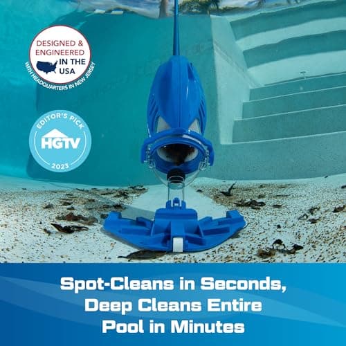 POOL BLASTER Max Cordless Pool Vacuum for Deep Cleaning & Strong Suction, Handheld Rechargeable Swimming Pool Cleaner for Inground and Above Ground Pools, Hoseless Pool Vac by Water Tech 5