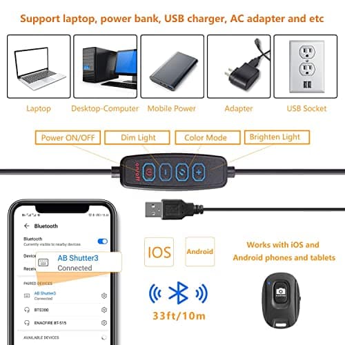 12" Selfie Ring Light with Tripod Stand 72" Tall & Mini Desktop Tripod, PEYOU Ring Light Tripod with 4 Phone Tablet Holders & Shutter for YouTube/Makeup/TikTok/Photography, Compatible with iPhone iPad 4