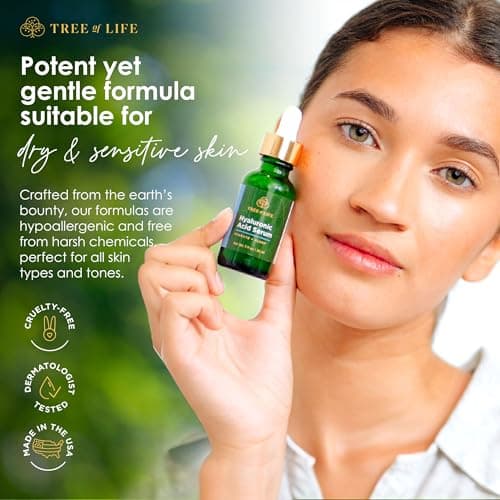 Tree of Life Beauty Facial Skin Care Set, Brightening, Firming, Hydrating, Dry Face, Dermatologist Tested - Trio Power Kit, Vitamin C, Retinol and Hyaluronic Acid, 3 count of 1 Fl Oz 5