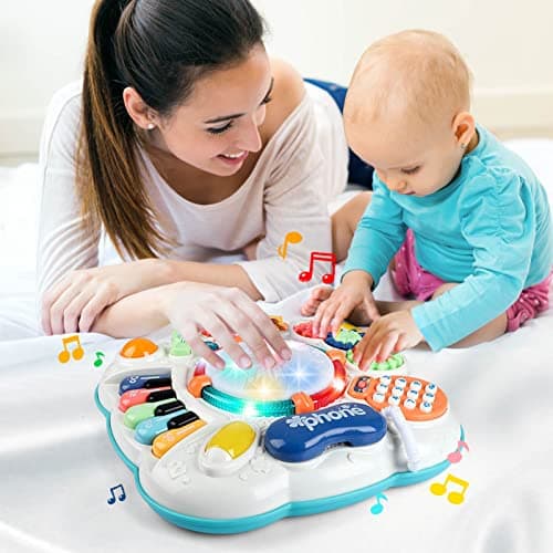 BACCOW Baby & Toddler Toys, Baby Activity Center 6 to 12-18 Month Old, Learning Musical Table Toys for 1 2 3 Year Old Boys Girls Gifts 2