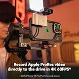 Lexar 2TB Professional Go Portable SSD w/Hub, Supports Apple 4K 60fps ProRes, Up to 1050MB/s, USB 3.2 Gen 2, Rugged, IP65, Ultracompact, Compatible w/iPhone 15/16, External SSD (LSL400S002T-RNSNU) 4