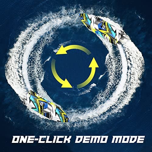 DEERC Brushless Remote Control Boat, 30+ mph Self-Righting RC Boat Racing for Pool & Lake, Full Proportional 2.4Ghz Fast Summer Water Toy with LED Light for Adults & Kids 5