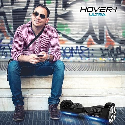 Hover‑1 Ultra Electric Self Balancing Scooter – 9 MPH Top Speed, 9 Mile Range, 400 W Motor, Long‑Lasting Li‑Ion Battery, Rider Modes: Beginner to Expert, 5 HR Full Charge Self Balancing Board 2