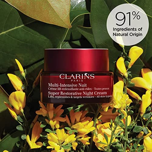 Clarins Super Restorative Night Cream | Anti-Aging Moisturizer For Mature Skin Weakened By Hormonal Changes | Illuminates & Densifies Skin | Lifts & Tones | Targets Spots & Wrinkles | 1.7 Ounces 4