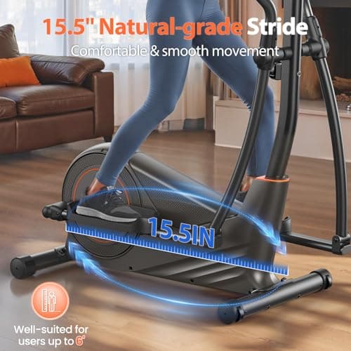 Niceday Elliptical Machine, Elliptical Trainer for Home with Hyper-Quiet Magnetic Driving System, 16 Resistance Levels, 15.5IN Stride, 400LBS Weight Capacity 2
