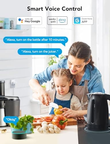 Govee Dual Smart Plug 4 Pack, 15A WiFi Bluetooth Outlet, Work with Alexa and Google Assistant, 2-in-1 Compact Design, Govee Home App Control Remotely with No Hub Required, Timer, FCC and ETL Certified 2