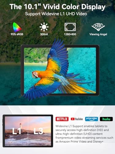 2025 Upgraded Android Tablet with Charging Speaker Dock, 2 Years Protection, Otca-Core CPU, 14GB+64GB Storage with 1TB Expansion, WiFi 6, BT5.3, Google Tablet, US Version 4