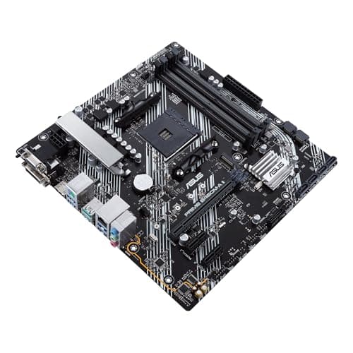 ASUS Prime B450M-A II AMD AM4 (Ryzen 5000, 3rd/2nd/1st Gen Ryzen Micro ATX Motherboard (128GB DDR4, 4400 O.C.), NVMe, HDMI 2.0b/DVI/D-Sub, USB 3.2 2, BIOS Flashback, and Aura Sync) 4