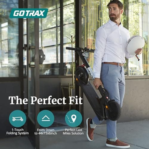 Gotrax XR Elite Electric Scooter, 8.5" Pneumatic Tire, Max 18 Mile and 15.5Mph by 300W Motor, Bright Headlight and Taillight, Aluminum Alloy Frame and Cruise Control, Foldable Escooter for Adult Black 3