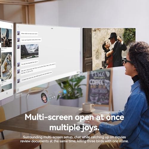 Rokid AR Spatial Glasses silver, AR Glasses Max2 silver with Station2, 360" Micro-OLED Three-Screen Display,120Hz OLED, 600 Nits, Multi-Tasking for Work & Gamingrt Console, Android, Windows Compatible 2