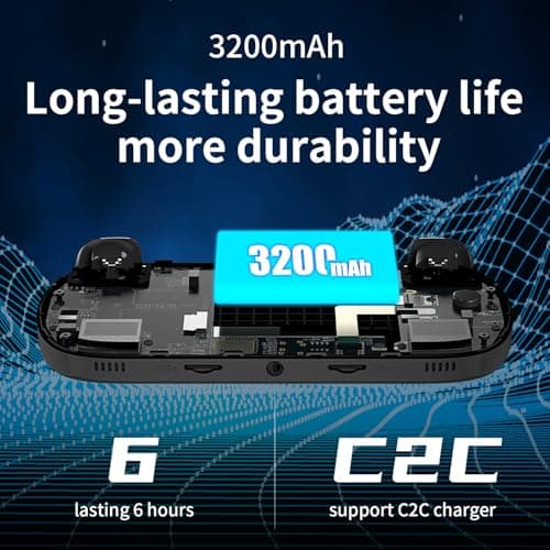 RG40XX H Retro Handheld Game Consoles RG40XXH Retro Gaming Console 64 TF Card Preloaded Games 5000+ Portable Gaming Console Linux 64-bit System 4.0'' IPS Screen WiFi Bluetooth HD and TV Output Black 4