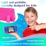 Handheld Game for Kids ，Built-in 220 32-bit Video Games, 3.0” IPS Screen, Rechargeable Portable Game , Travel Mini Arcade Electronic Toys Gift for Boys and Girls (Pink+Blue) 4