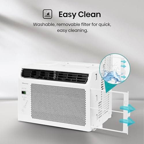 Hisense 5,000 BTU Window Air Conditioner, Easy Installation,Ultra Quiet, Easy-to-install Window Kit Included, 2 Years Warranty 5