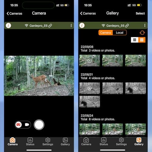 GardePro E6 Trail Camera WiFi 48MP 1296P Game Camera with No Glow Night Vision Motion Activated Waterproof for Wildlife Deer Scouting Hunting or Property Security, Camo 5