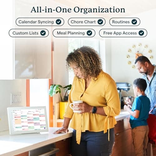 Skylight Calendar: 15-inch Wall Planner Digital Calendar & Chore Chart, Smart Touchscreen Interactive Display for Family Schedules – Wall Mount Included, Great for Organizing Your 2026 Calendar 3