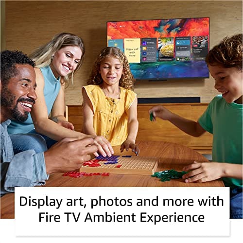 Amazon Fire TV 50" Omni QLED Series 4K UHD smart TV, Dolby Vision IQ, Fire TV Ambient Experience, local dimming, hands-free with Alexa 3