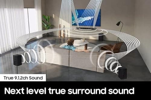 SAMSUNG HW-Q910B 9.1.2ch Soundbar w/ Wireless Dolby Atmos, DTS:X, Rear Speakers, Q Symphony, Built In Alexa/Voice Assistant, SpaceFit Sound, Airplay 2, Adaptive Sound, Game Pro Mode, 2022 3