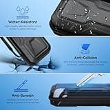 FYOUNG 3 in 1 Accessories Bundle for Playstation Portal, Carrying Case & Hard PC Clear Cover Skins Set with Screen Protector, Protective Shell Portable Travel Handbag for PS5 Portal Remote Player 2