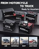 FOXWELL BT100 Pro 12V Car Battery Tester, Battery Load Tester, 100-1100CCA Automotive Alternator Tester Digital Auto Battery Analyzer for Car Truck Motorcycle SUV, Boat, RV, Marine & Pickup 3