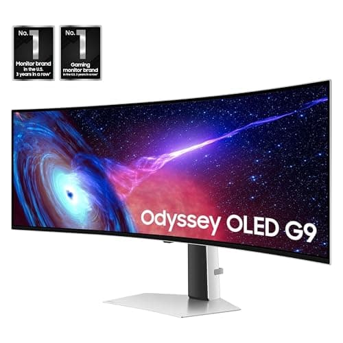 Samsung 49" Odyssey OLED (G93SC) Series Curved Gaming Monitor w QD-OLED, 240Hz, 0.03ms, DQHD, G-Sync Compatible, AMD FreeSync Premium Pro,Height Adjustable Stand,3 Yr Warranty,LS49CG932SNXZA 2