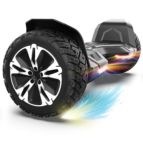 Gyroor Warrior 8.5 inch All Terrain Off Road Scooter with Bluetooth Speakers and LED Lights, UL2272 Certified Self Balancing Scooter