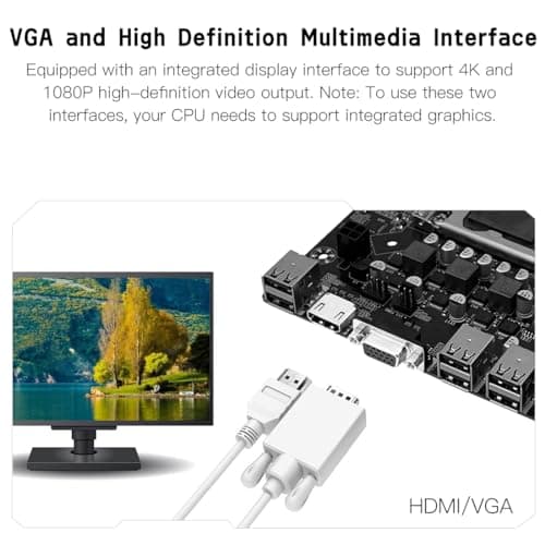 MACHINIST H61 LGA 1155 (Intel 2th/3th Gen) Gaming Motherboard, Flex-ATX Computer Motherboards Support PCIe 2.0, 100M LAN, DDR3, SATA M.2 for Intel i3,i5,i7/Xeon E3 V2/Pentium 5