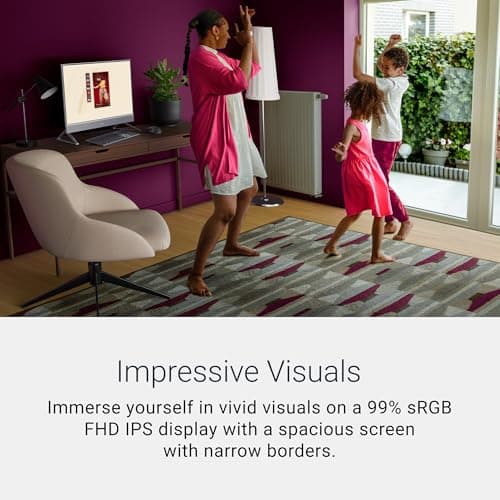 Dell 24 All-in-One Desktop ec24250-23.8-inch FHD Display, Intel Core 3 Processor 100U, Intel Graphics, 8GB DDR5 RAM, 512GB SSD, Windows 11 Home, Onsite Service+6 Months Retail Migrate - White 2