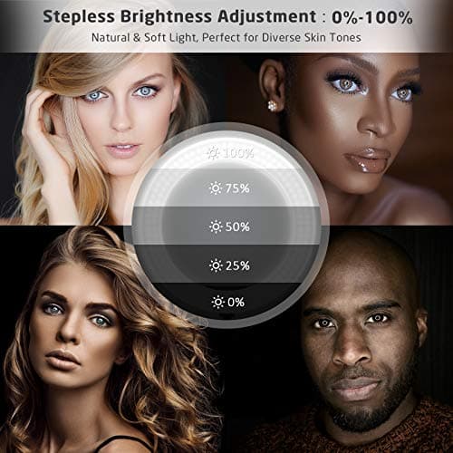 18 inch Ring Light with Stand,60W Bi-Color 3000-5800K Professional Ring Lights with Tripod for Makeup Vlog, Tattoo Large Ring Light for Phone Camera Tablet 2