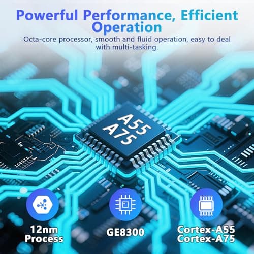 Raemond Android 15 Tablet 10 Inch with Case, 18GB RAM 128GB ROM, 1280 x 800 IPS HD Widevine L1, Octa-Core, 1TB Expandable, WiFi 6, BT5.4, Dual Camera 5MP+8MP, 6000mAh, GPS, Dual Speakers 4