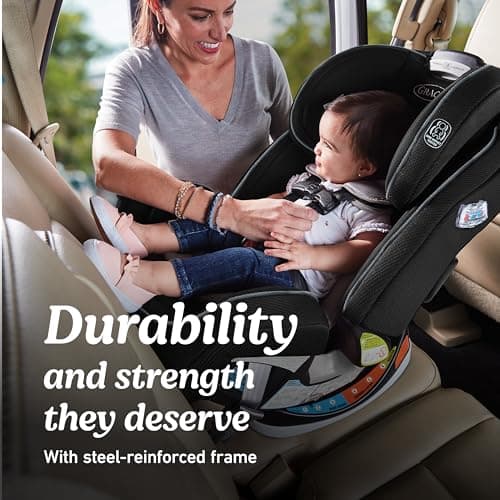 Graco Grows4Me 4-in-1 Car Seat, Convertible Infant to Toddler Car Seat and Booster, West Point Design, for 10 Years of Safe, Comfortable Journeys 3