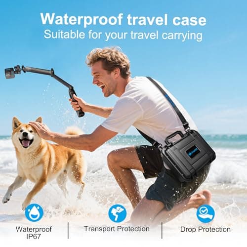 Lekufee Waterproof Hard Case Compatible with Gopro Hero 13/12/11/10/9/8/Media Mod/Gopro Volta/Creator Edition/Action Camera and Accessories(Case Only) 5