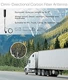 Cell Phone Booster for Truck RV Vehicle, Cell Phone Signal Booster Compatible with All U.S. Carriers AT&T, Verizon, T-Mobile & More, Boosts 5G/4G LTE/3G Signal for Band 4/12/13/17/5/2/25 4