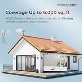 Cell Phone Signal Booster for Home, Up to 6,000 Sq Ft, Boost 5G 4G LTE for All US Carriers, Cell Phone Booster with Smart LCD Display Supports AT&T, T-Mobile, Verizon, US Cellular & More, FCC Approved 3