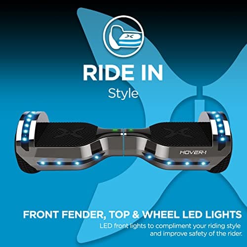 Hover-1 Chrome 2.0 Self Balancing Scooter – 6MPH Top Speed, 7 Mile Range, 4.5HR Full-Charge, Built-In Bluetooth Speaker, Rider Modes: Beginner to Expert 5