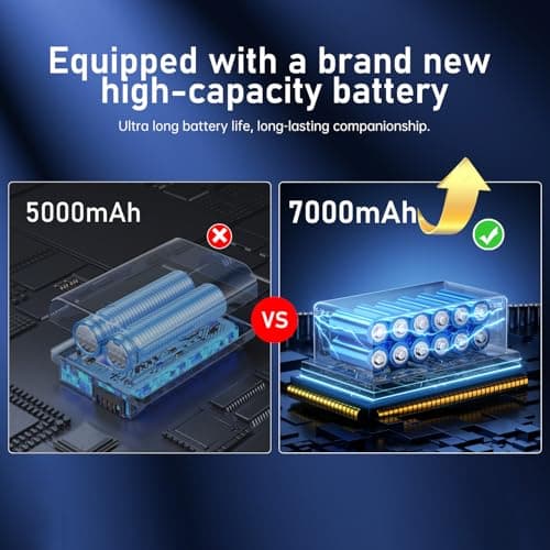 OEJBK 16PROMA X Smartphone New Upgrade 16GB+512GB/6.99" Display 68+108MP Zoom Camera,Tempered Glass Finish, 7000mAh Android 14 Smartphone (Gold) 5