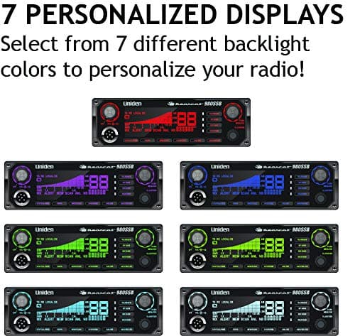 Uniden BEARCAT 980 40- Channel SSB CB Radio with Sideband NOAA WeatherBand,7- Color Digital Display PA/CB Switch and Noise Cancelling Mic, Wireless Mic Compatible 4