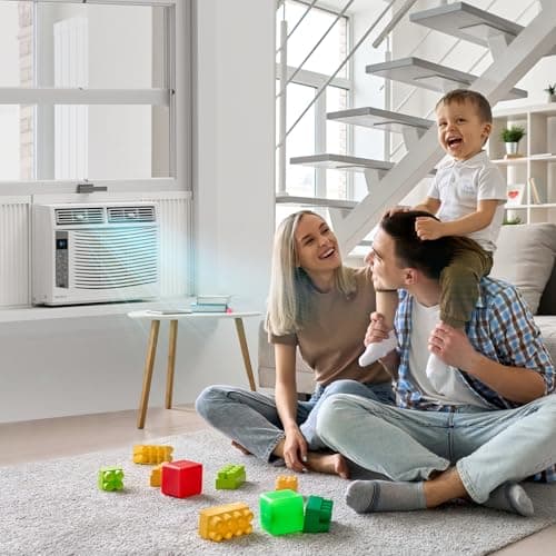 ROVSUN Smart 6000 BTU Window Air Conditioner with WiFi, Energy Saving Window AC Unit with Remote & App Control & Timer Function & Easy Install Kit, for Rooms up to 250 Square Feet, 115V/60Hz, White 2