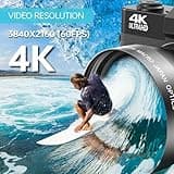 4K Digital Camera for Photography with External Adjustable Microphone, 56MP Vlogging Camera for YouTube and Video, 52mm Wide Angle & Macro Lens, with 180° Flip Screen,18X Digital Zoom, 32GB TF Card 2
